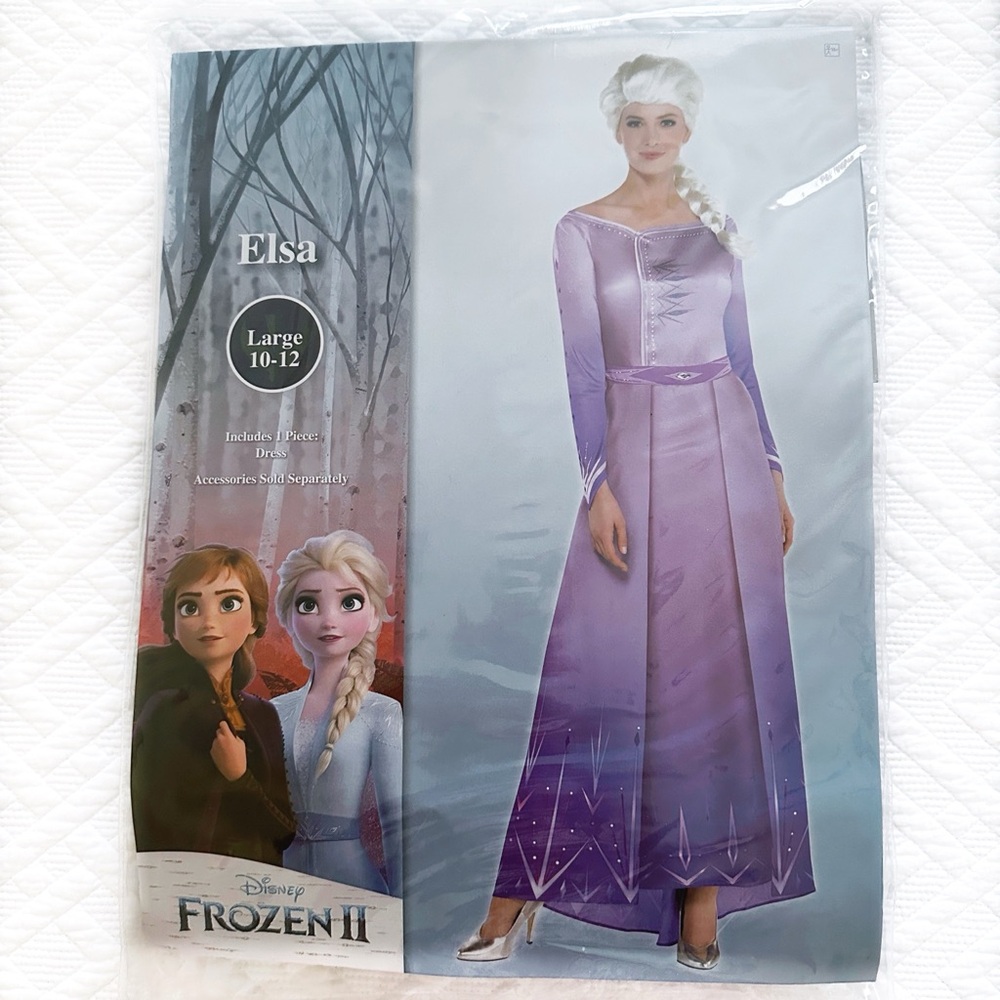Adult Elsa Costume. Large sized 10-12. VGUC
